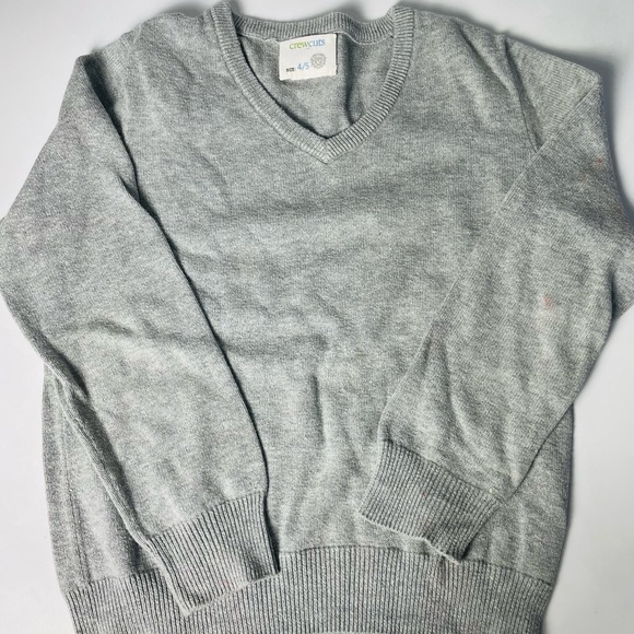 J. Crew Other - J. Crew light grey v- neck knit, size 4-5.